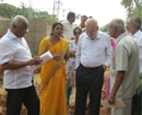 Construction of railway underpass cuts-of access to Vijayanagar; MLA Lobo visits Padil